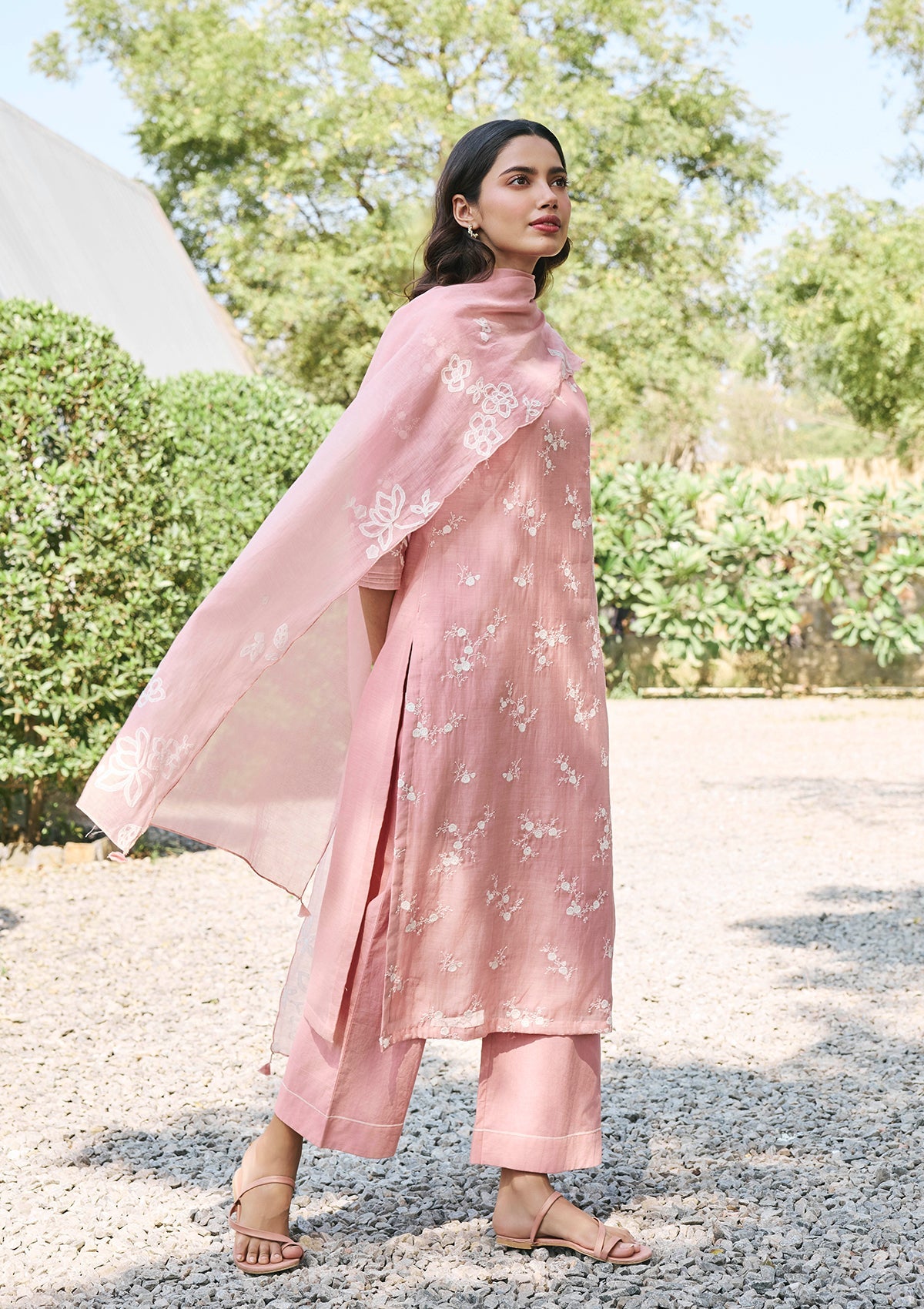 Tulip Embroidered Kurta Set
