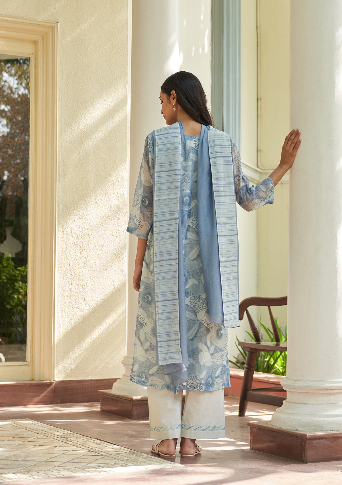 Powder Blue Kurta Set