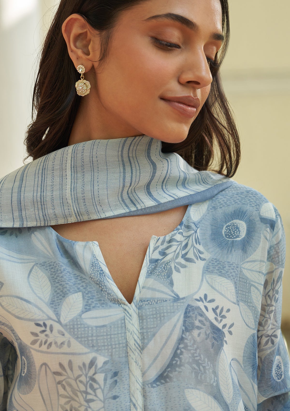 Powder Blue Kurta Set