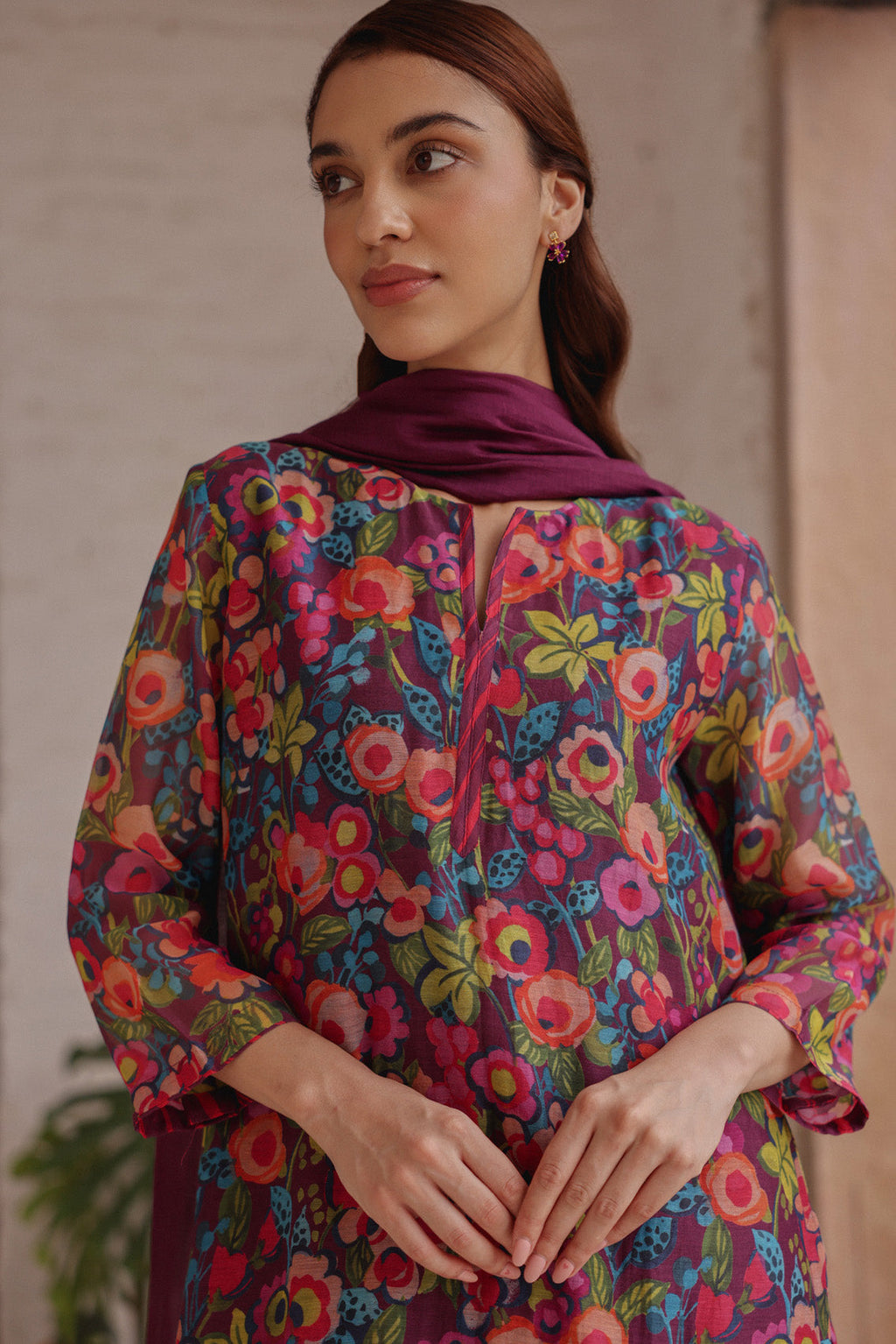 Amethyst Bloom Kurta Set