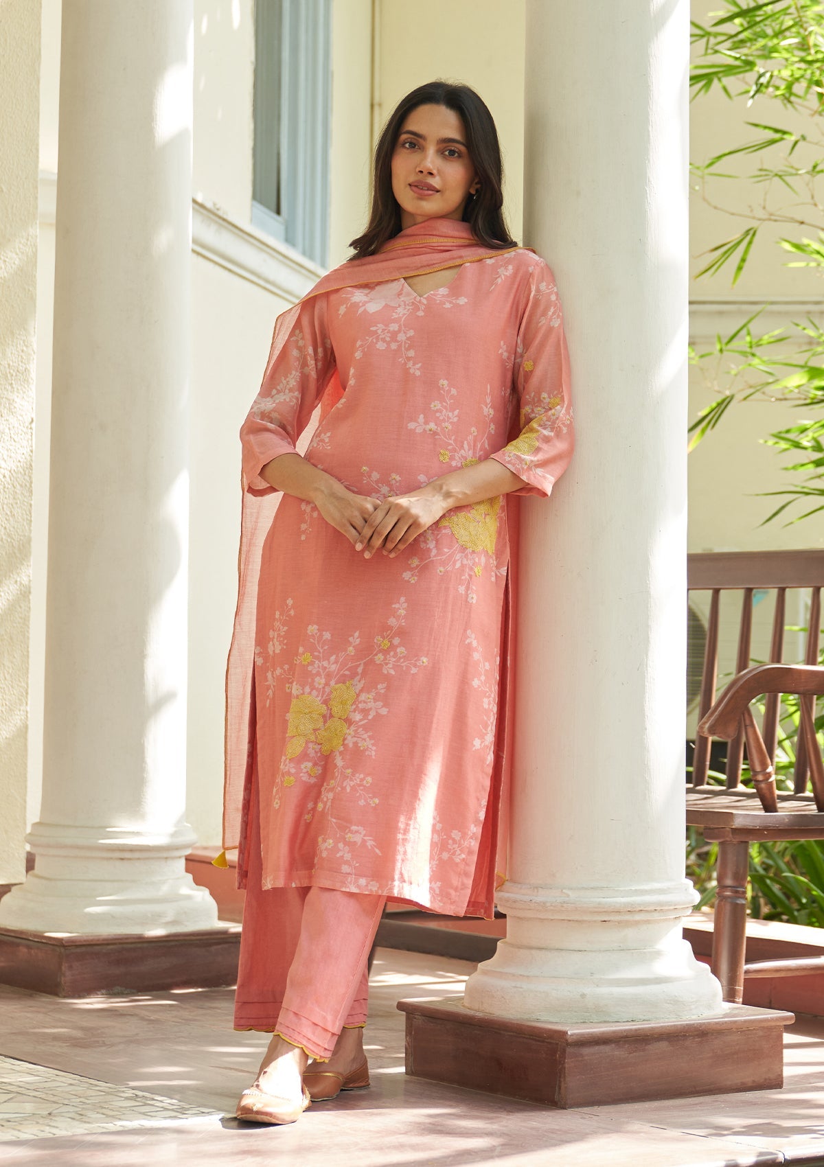 Peony Floral Kurta Set