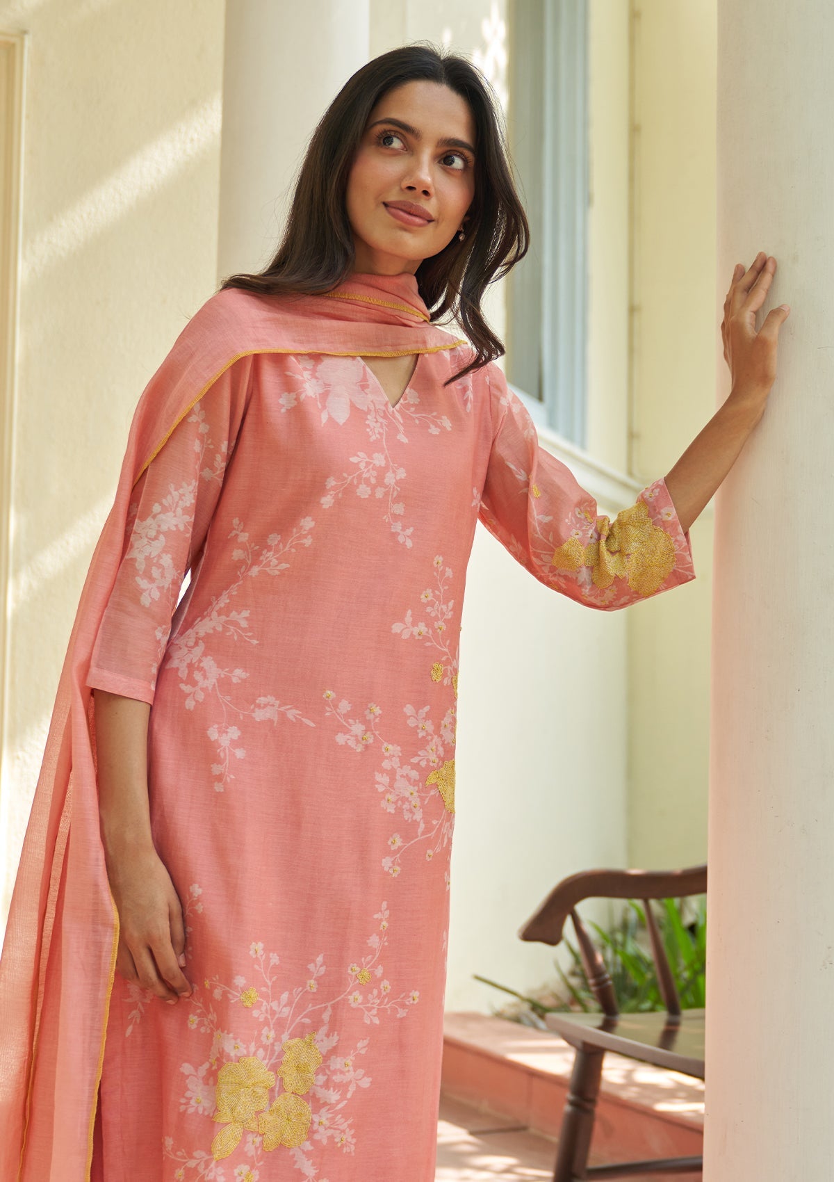Peony Floral Kurta Set