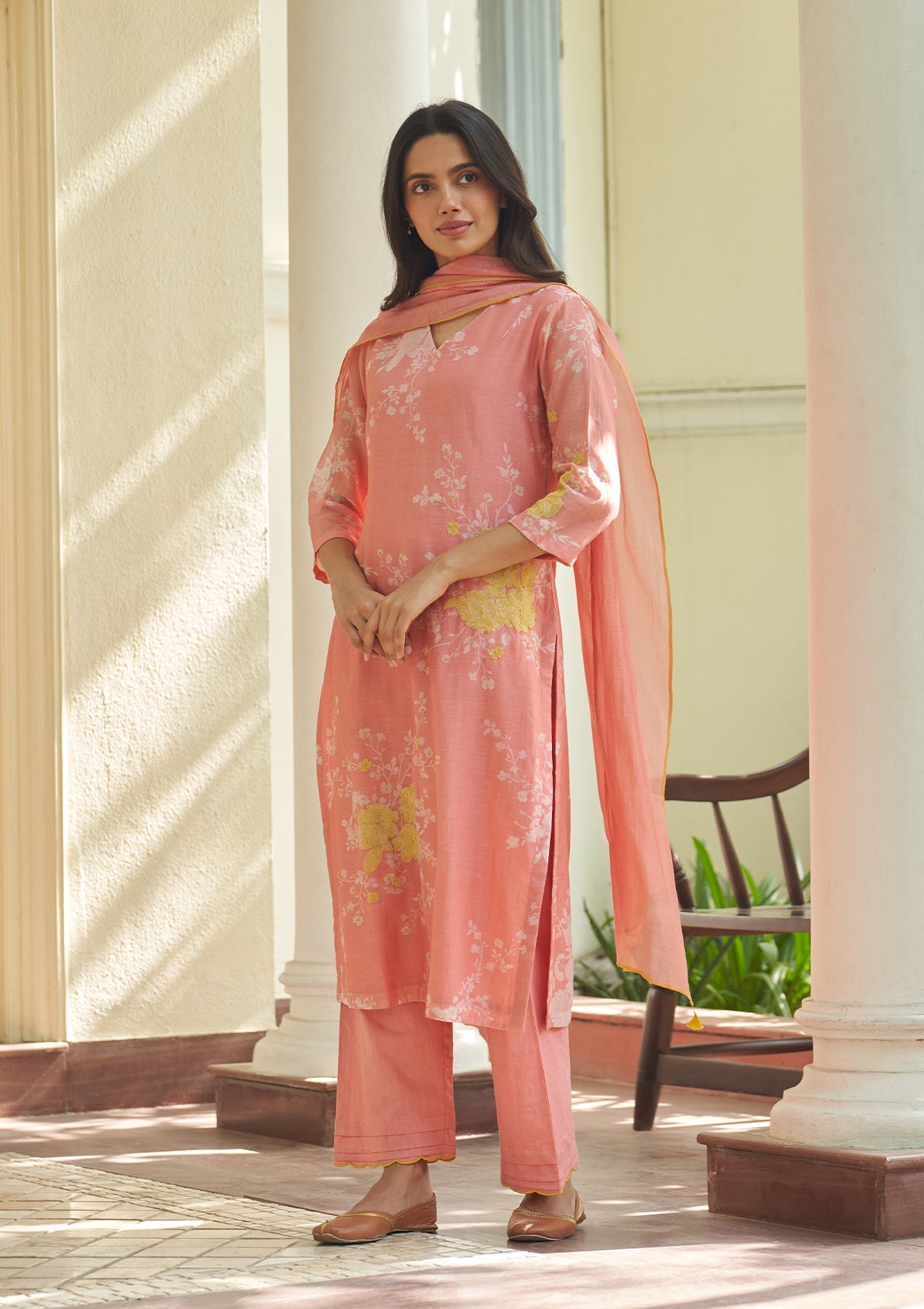 Peony Floral Kurta Set