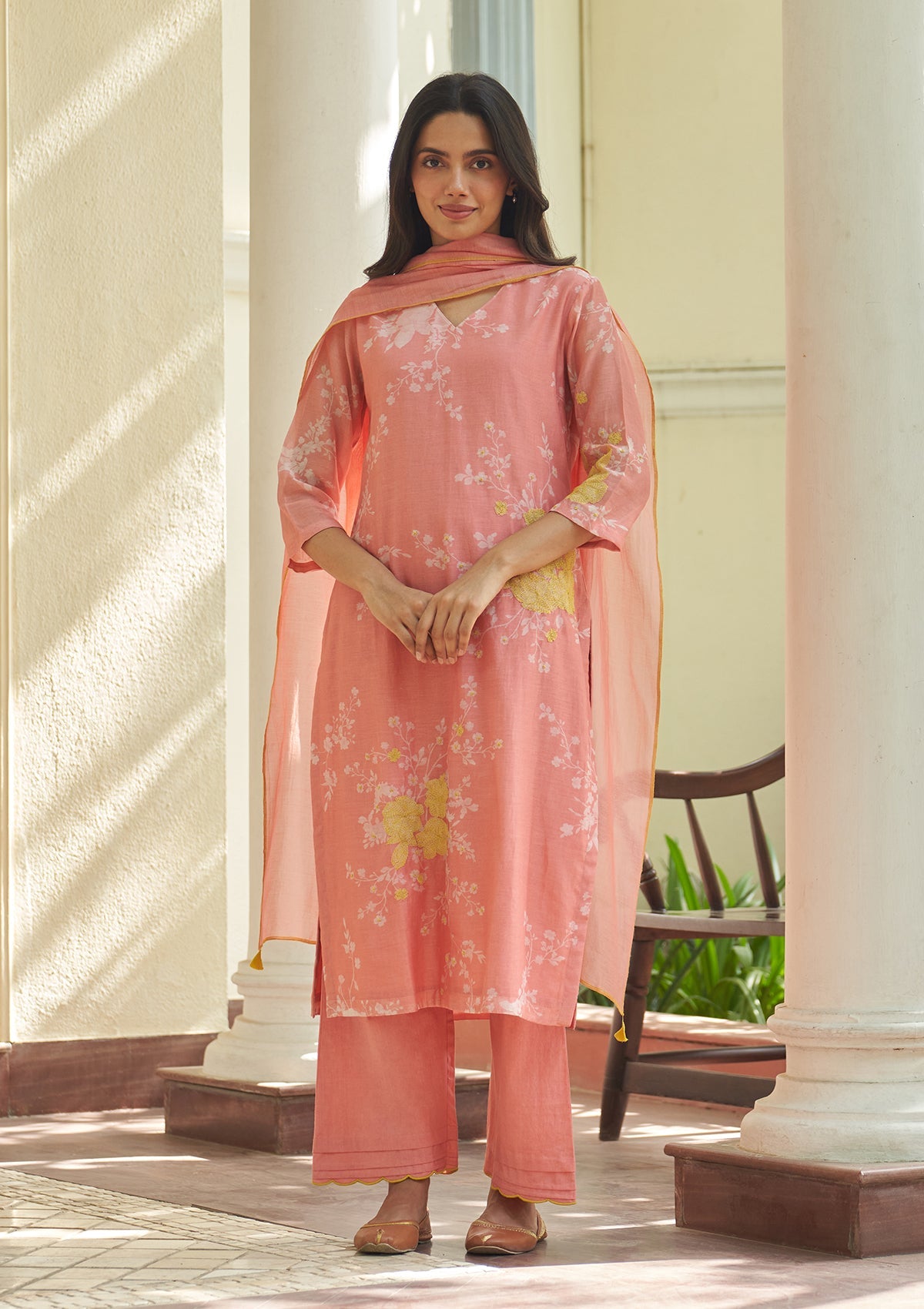 Peony Floral Kurta Set